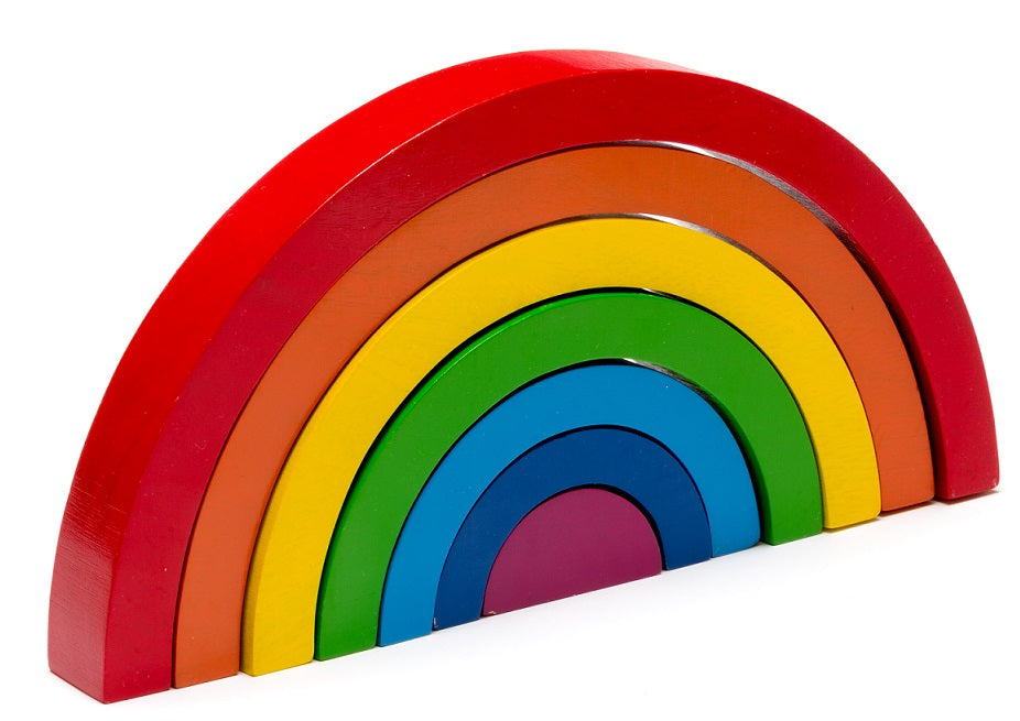Bright Rainbow Wooden Toy
