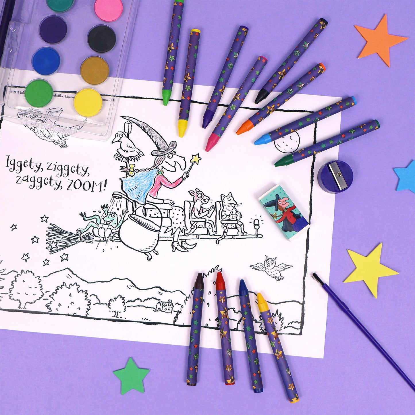 Room on the Broom Window Art Set