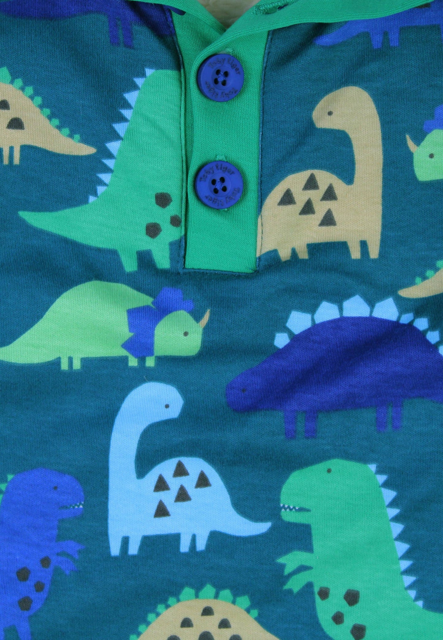 Organic Tonal Dinosaur Print Fleece Sweatshirt: 2-3y 98cm