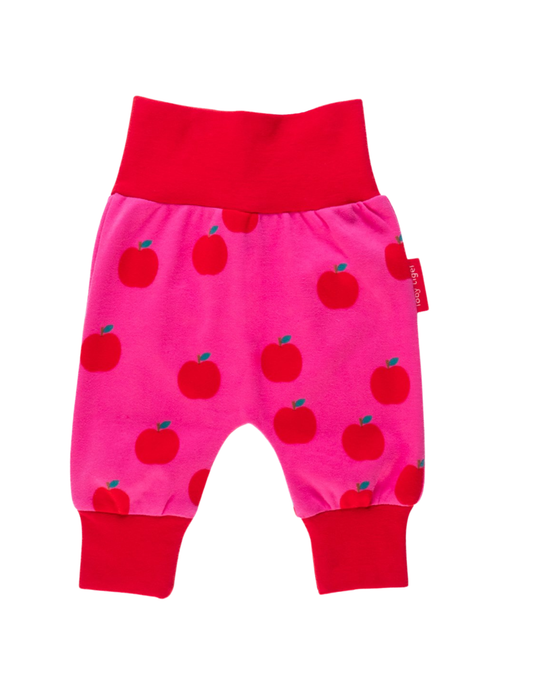 Organic Apple Print Yoga Pants: 18-24m 92cm