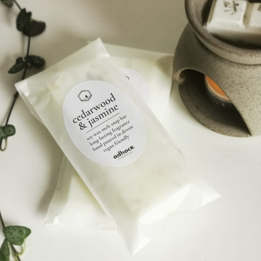 Cedarwood & Jasmine - Soy Wax Melt Snap Bar