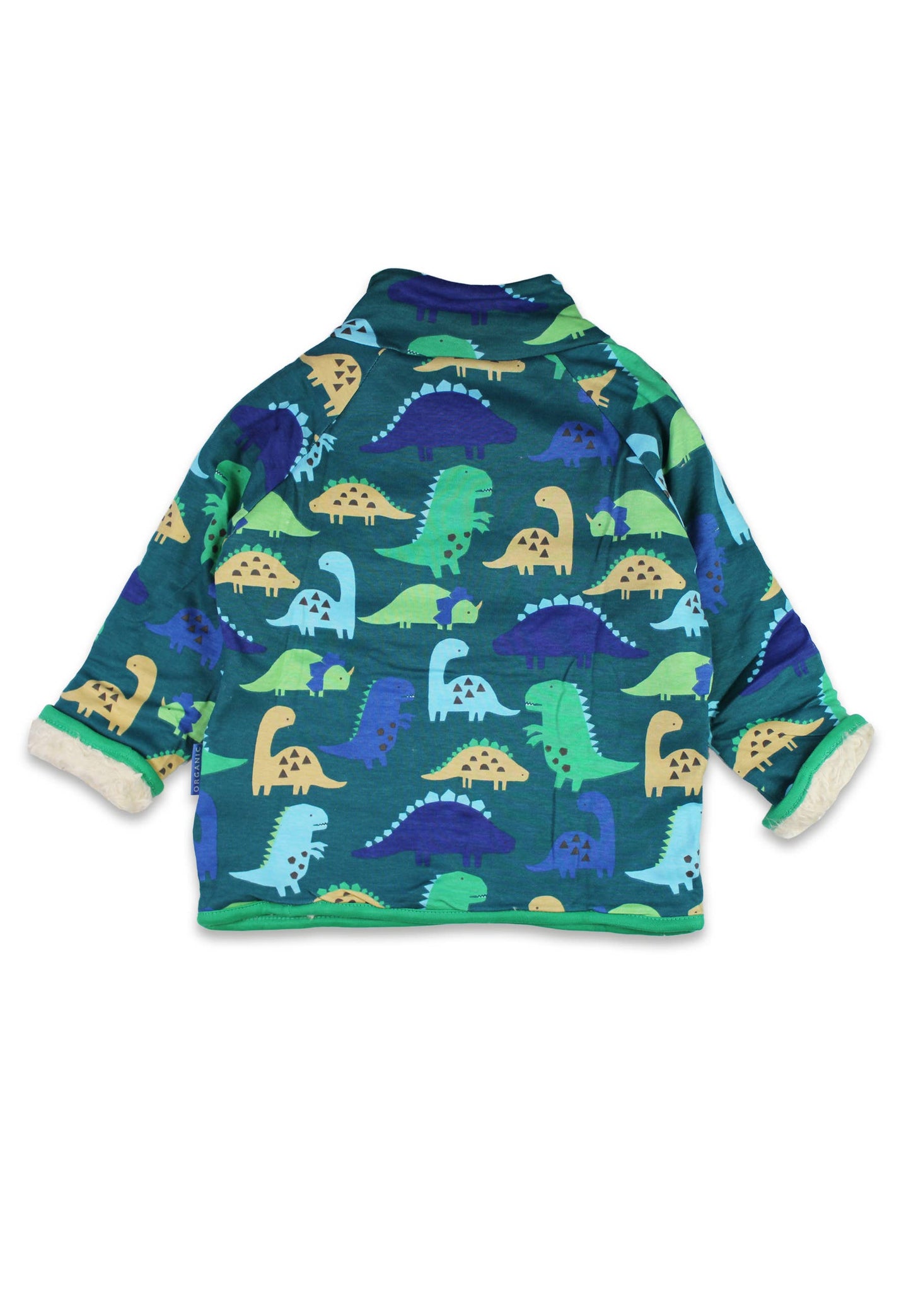 Organic Tonal Dinosaur Print Fleece Sweatshirt: 2-3y 98cm