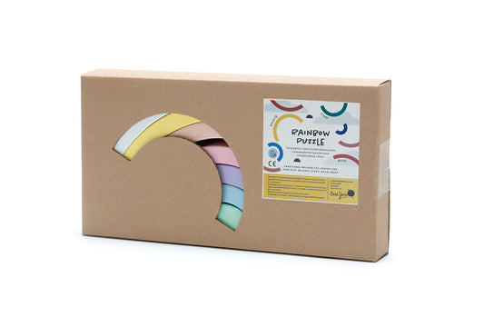 Pastel Rainbow Wooden Toy