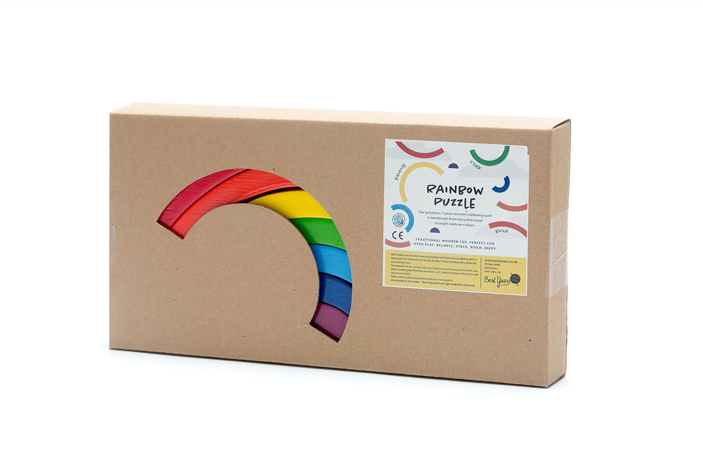 Bright Rainbow Wooden Toy